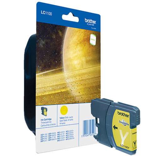 Brother LC-1100Y ink cartridge 1 pc(s) Original Yellow Brother LC-1100Y ink cartridge 1 pc(s) Original Yellow